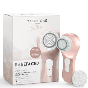 Magnitone BareFaced Vibra-Sonicâ¢ Daily Cleansing Brush with Stimulator Brush Head Limited Edition - Rose Gold