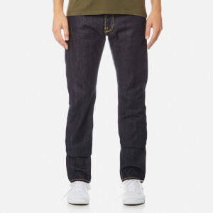 Edwin Men's Ed-55 Regular Tapered Rainbow Selvage Denim Jeans - Unwashed