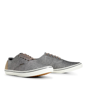Jack & Jones Men's Heath Chambray Trainers - Anthracite