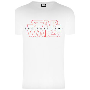 Star Wars Men's The Last Jedi Stencil Logo T-Shirt - White: Image 1