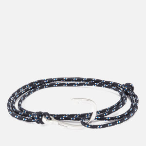 Miansai Men's Rope Bracelet with Silver Hook - Indigo