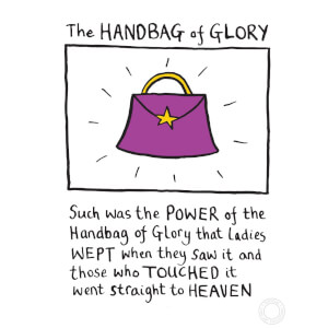 Edward Monkton 'Handbag Of Glory' Limited Edition Art Print