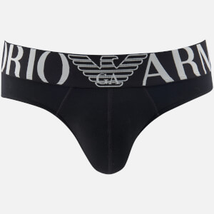 Emporio Armani Men's Stretch Cotton Briefs - Nero