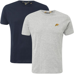 Pack de 2 Camisetas Brave Soul Dorado - Hombre - Azul marino/gris claro
