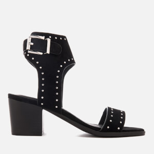 Sol Sana Women's Bev Suede Heeled Sandals - Black Stud