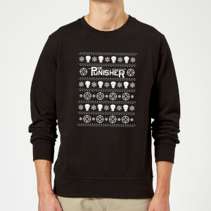 Sudadera Navidad Marvel Comics "The Punisher" - Hombre/Mujer - Negro