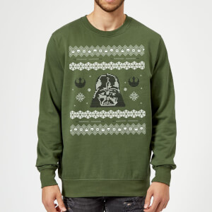 Star Wars Darth Vader Christmas Weihnachtspullover - Grün