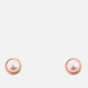 Ted Baker Women's Sinaa Pearl Stud Earrings - Rose Gold/Pearl - Silver