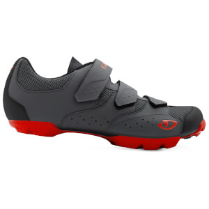 Giro Carbide RII MTB Cycling Shoes - Dark Shadow/Red