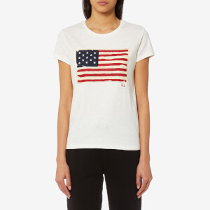 Polo Ralph Lauren Women's Flag T-Shirt - Cream