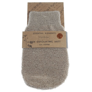 Hydrea London Exfoliating Linen Mitt with Copper