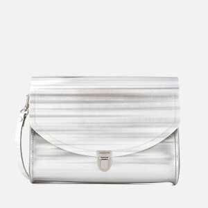 The Cambridge Satchel Company Women's Push Lock Bag - Silver Borderline