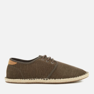 TOMS Men's Diego Canvas Lace Up Espadrilles - Tarmac Olive
