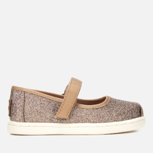 TOMS Toddlers' Mary Jane Flats - Gold Iridescent Glimmer