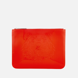 KENZO Women's Icon A4 Pouch - Medium Red