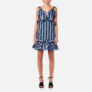 KENZO Women's Stripes Cotton Jacquard Dress - Midnight