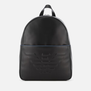 Emporio Armani Men's Logo Backpack - Black