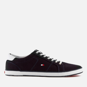 Tommy Hilfiger Men's Canvas Low Top Trainers - Midnight