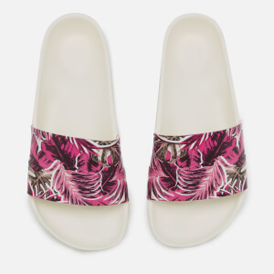 Hunter Women's Original Jungle Print Slide Sandals - White