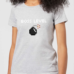 Boss Level Gaming Women's T-Shirt - Grey
