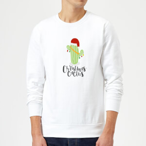 Christmas Cactus Sweatshirt - White