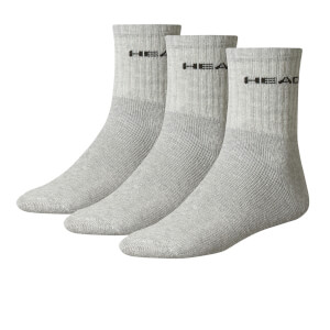 Pack de 3 calcetines de deporte Head Crew - Hombre - Gris