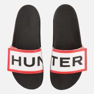 Hunter Women's Original Adjustable Logo Slide Sandals - Black
