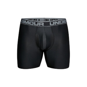 Under Armour Men's 2 Pack O-Series 6 Inch Novelty Boxerjock - Black