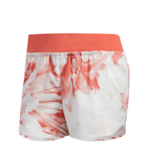 adidas Women's Supernova TKO Running Shorts - White/Scarlet