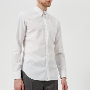 Maison Margiela Men's Cotton Poplin Ready to Dye Slim Fit Shirt - White
