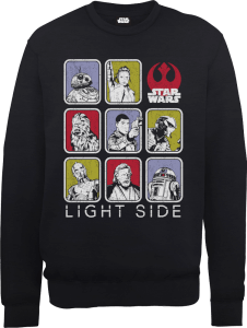 Star Wars The Last Jedi Light Side Black Sweatshirt