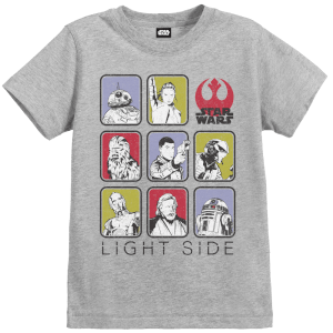 Star Wars The Last Jedi Light Side Kid's Grey T-Shirt