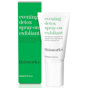 this works Evening Detox Spray-On Exfoliant 60ml