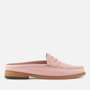 Bass Weejuns Women's Penny Slide Wheel Patent Leather Loafers - Bridal Rose