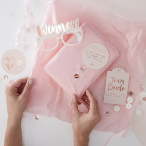 Ginger Ray Team Bride Pass the Parcel Kit - Rose Gold
