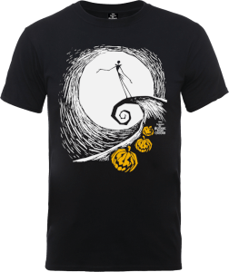 Disney The Nightmare Before Christmas Jack Skellington Pumpkin King Black T-Shirt