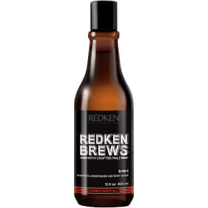Redken Brew 3-In-1 Shampoo, Conditioner and Body Wash 300ml