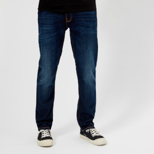 Nudie Jeans Men's Dude Dan Straight Jeans - Dark Deep Worn