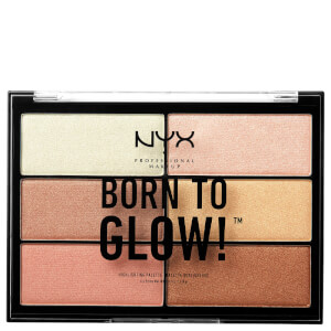 Paleta de iluminadores Born to Glow Highlighting Palette NYX Professional Makeup
