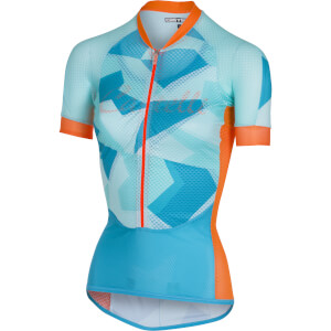Castelli Women's Climber's Jersey - Sky Blue/Orange