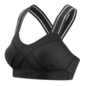 Skins DNAmic Women's Sports Bra - Black/Black