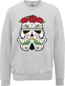 Star Wars Day Of The Dead Stormtrooper Sweatshirt - Grey