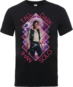 T-Shirt Homme Han Solo Tall Dark - Star Wars - Noir