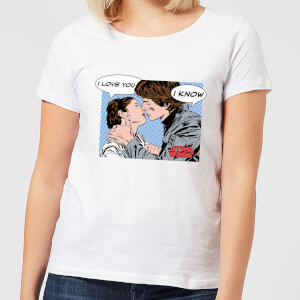 T-Shirt Femme Leia Han Solo Love (Star Wars) - Blanc