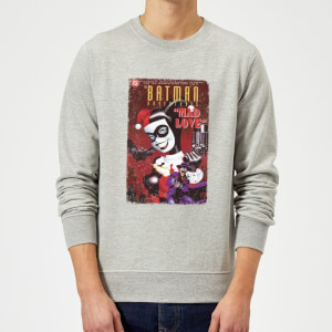DC Comics Batman Harley Mad Love Pullover - Grau