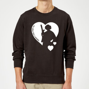 Star Wars Leia I'd Rather Kiss A Wookie Sweatshirt - Black