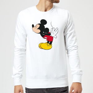 Disney Mickey Mouse Mickey Split Kiss Pullover - Weiß