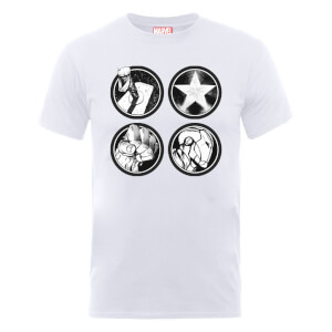 T-Shirt Homme Marvel Avengers Assemble - Logo Principal - Blanc
