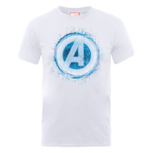 Marvel Avengers Assemble Glowing Logo T-Shirt - White