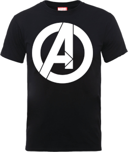 Camiseta Marvel Los Vengadores "Logo Simple" - Hombre - Negro